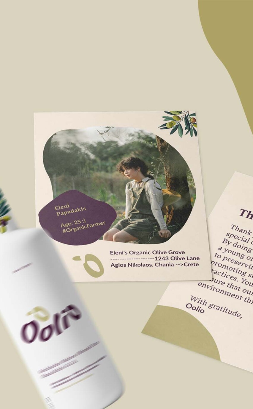 Print Design und Storytelling für Oolio – Olivenöl aus Kreta